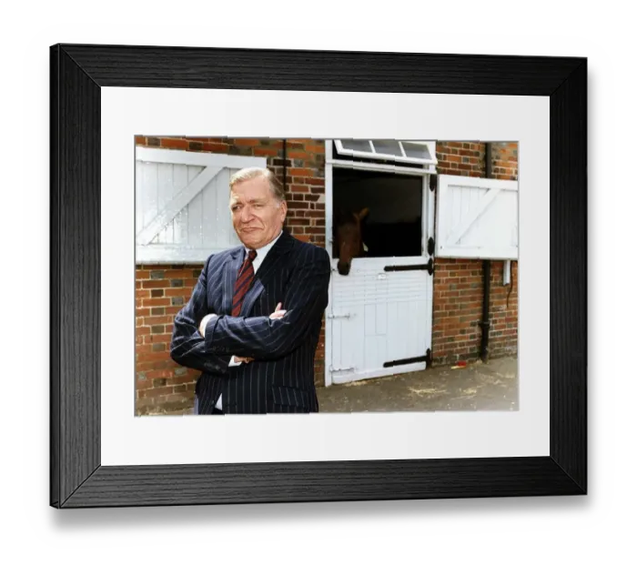 Framed Print : Nigel Davenport actor who stars in BBC tvs Trainer