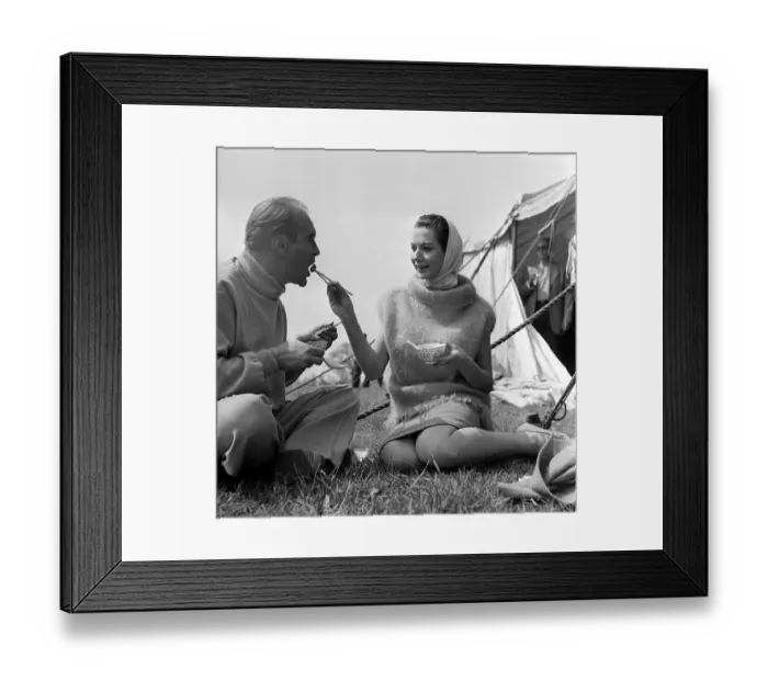 Framed Print : The Inn of the sixth happiness film set May 1958 Starring Kurt Jurgens