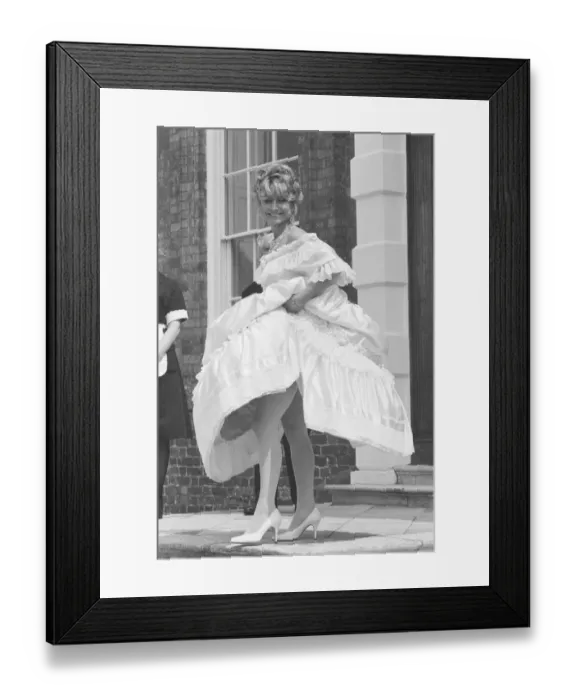 Framed Print : Felicity Kendal actress wearing a wedding dress July 1982 Framed Print : Felicity Kendal actress wearing a wedding dress July 1982