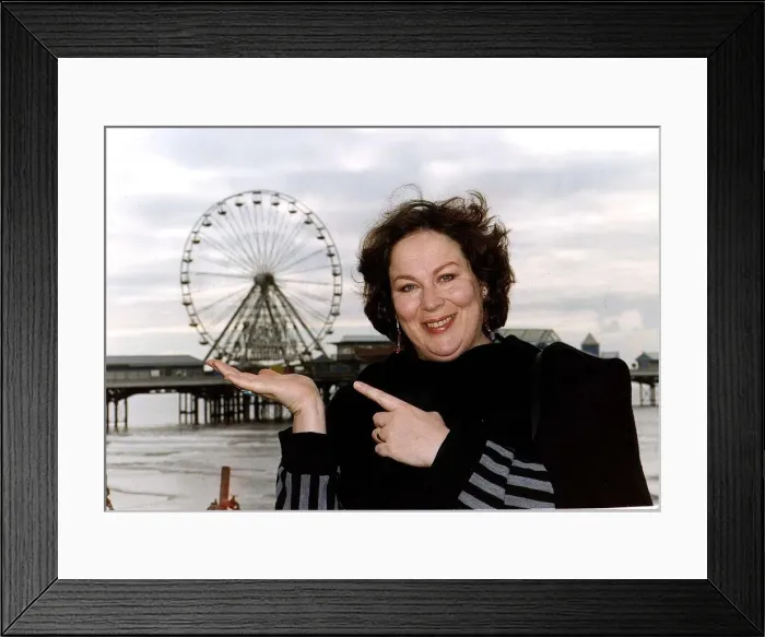Framed Print : Pam Ferris actress in Blackpool Framed Print : Pam Ferris actress in Blackpool