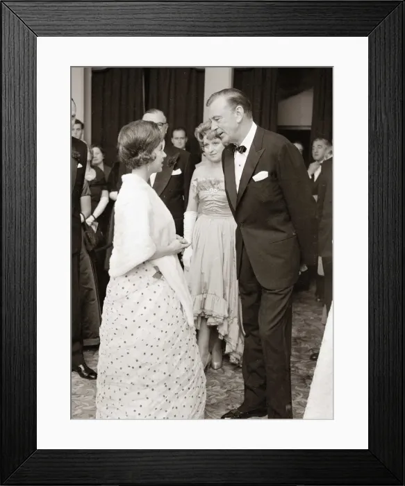 Framed Print : American actor Gary Cooper with HRH Princess Margaret October 1959 Framed Print : American actor Gary Cooper with HRH Princess Margaret October 1959