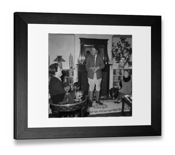 Framed Print : Actor A E Matthews wearing army uniform November 1954 Framed Print : Actor A E Matthews wearing army uniform November 1954