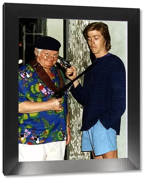 Benny Hill Actor Comedian With Kyle Eastwood Son Of Clint Eastwood In One Of His Comic