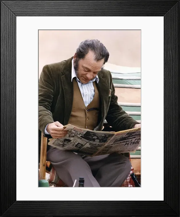 Framed Print : David Jason actor who plays Pop Larkin in The Darling Buds Of May
