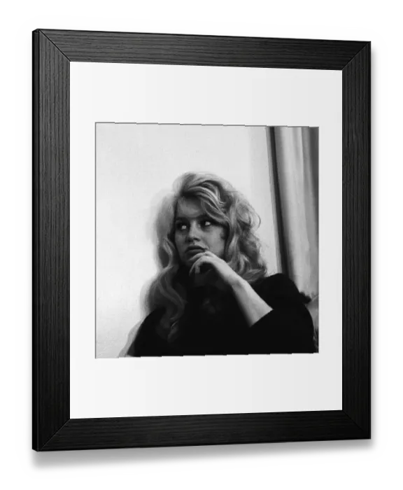 Framed Print : Actress Bridget Bardot December 1957 Framed Print : Actress Bridget Bardot December 1957