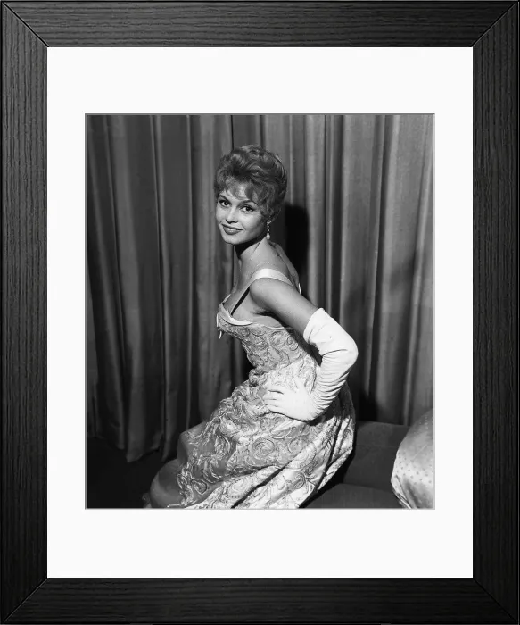 Framed Print : French actress Bridgitte Bardot rehearses her curtsy in anticipation of her meeing with Framed Print : French actress Bridgitte Bardot rehearses her curtsy in anticipation of her meeing with