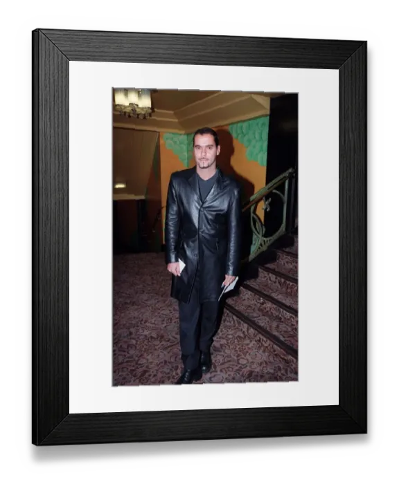 Framed Print : Michael Greco Actor October 98 Eastenders actor arriving at the Savoy Theatre for Framed Print : Michael Greco Actor October 98 Eastenders actor arriving at the Savoy Theatre for