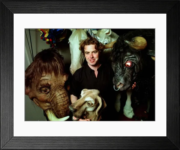 Framed Print : Dr Dolittle actor Bryan Smythe with some of the animal characters in the play Dr Dolittle Framed Print : Dr Dolittle actor Bryan Smythe with some of the animal characters in the play Dr Dolittle