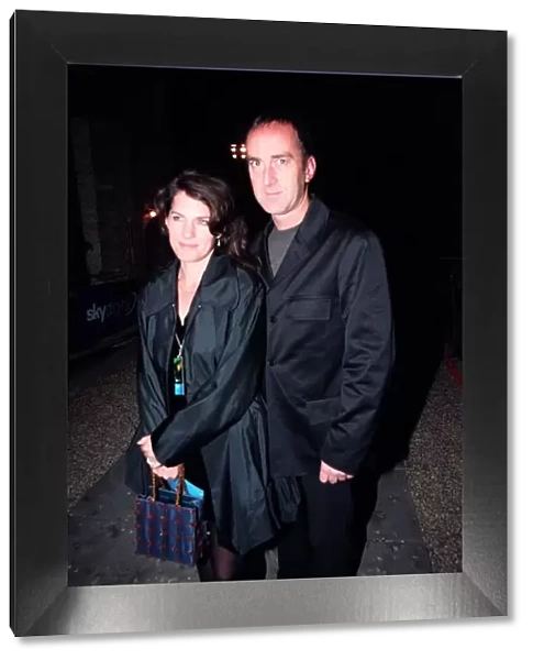Angus Deayton Actor  /  TV Presenter October 98 Ariving for the launch of Sky Digital