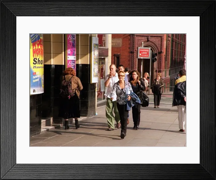 Framed Print : Jason Donovan May 1998 Actor Singer arriving at the Palace Theatre in Manchester where he
