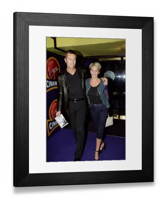 Framed Print : Laslie Ash Actress August 98 Arriving with herex footballer Lee Chapman for Framed Print : Laslie Ash Actress August 98 Arriving with herex footballer Lee Chapman for