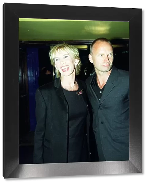 Sting Singer  /  Actor August 98 Arriving with his wife Trudi for the premiere of Lock