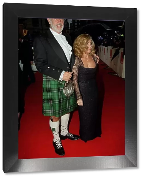Sean Connery Actor April 98 Arriving at the BAFTA awards 1998 with his wife