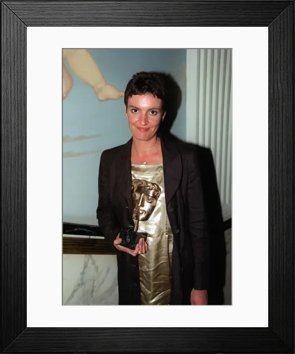 Framed Print : Daniella Nardini actress at the Bafta Awards May 1998 where she received award for best Framed Print : Daniella Nardini actress at the Bafta Awards May 1998 where she received award for best