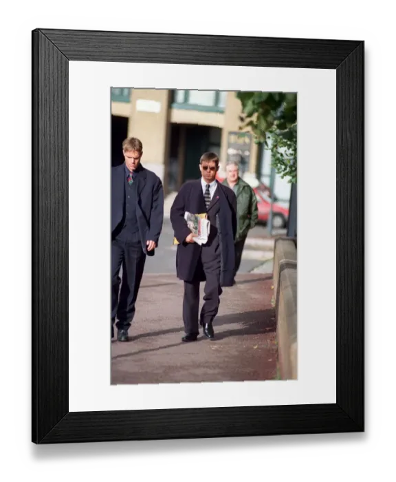 Framed Print : John Alford Actor October 98 Arriving at southwalk crown court Framed Print : John Alford Actor October 98 Arriving at southwalk crown court