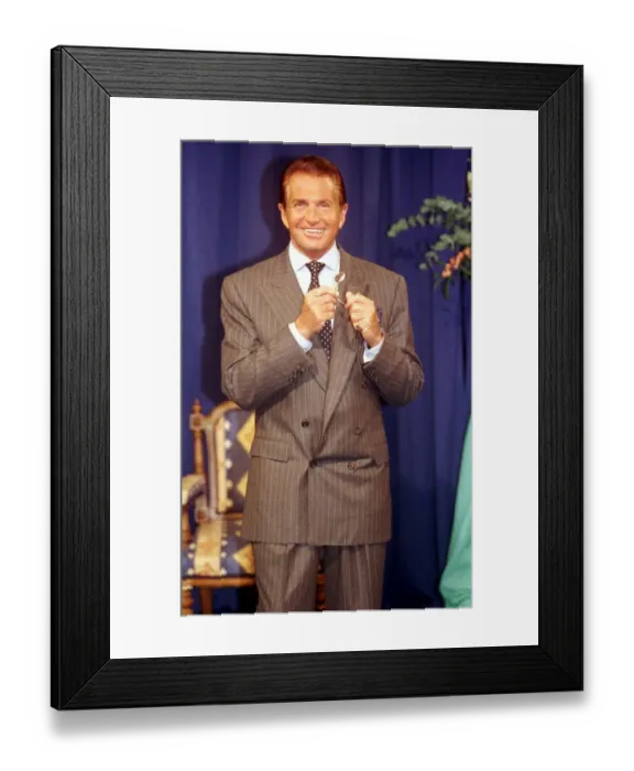 Framed Print : George Hamilton actor at LWT studios London Nov 1998