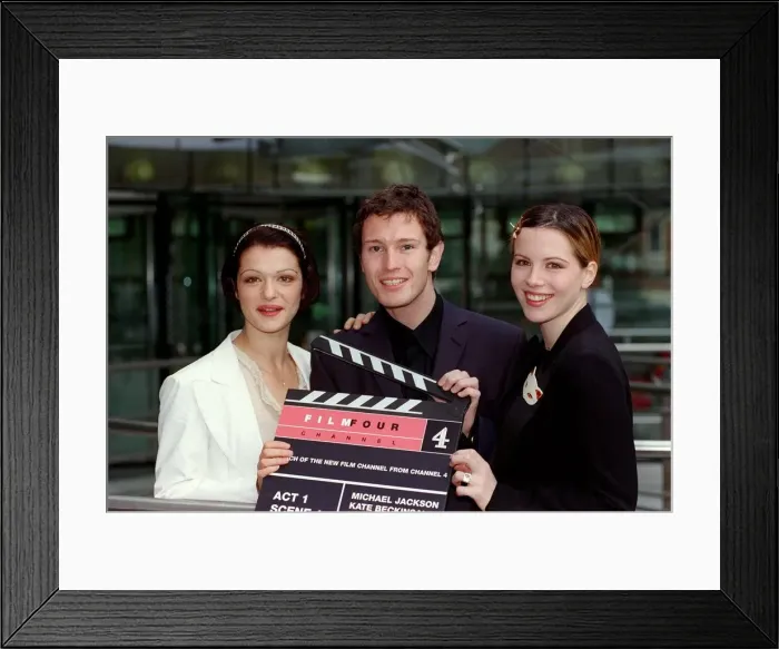 Framed Print : Nick Moran Actor October 98 With actress Kate Beckinsale