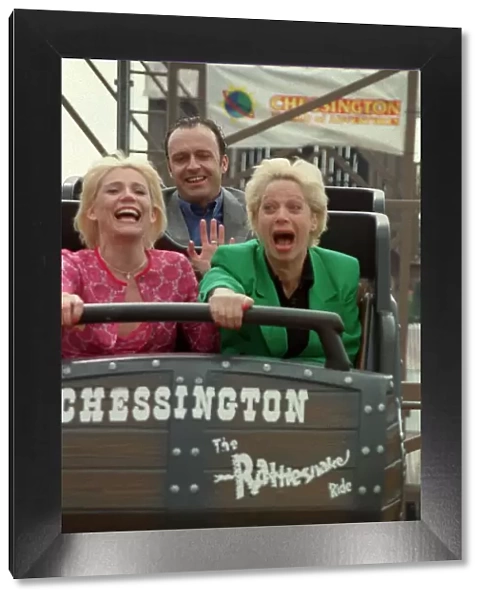 Paul Usher Actor April 98 Trying out the new Rattlesnake ride at chessington which