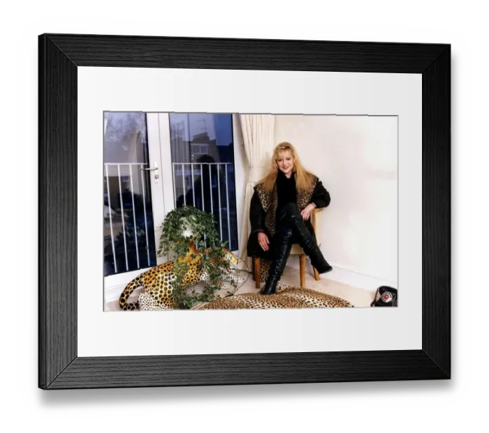 Framed Print : Stephanie Lawrence actress singer at home