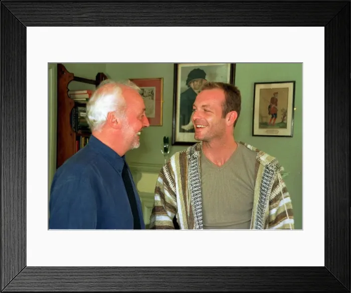 Framed Print : Hugo Speer actor and Anton Antonowicz June 1998 Hugo Speer Full Monty actor is Framed Print : Hugo Speer actor and Anton Antonowicz June 1998 Hugo Speer Full Monty actor is