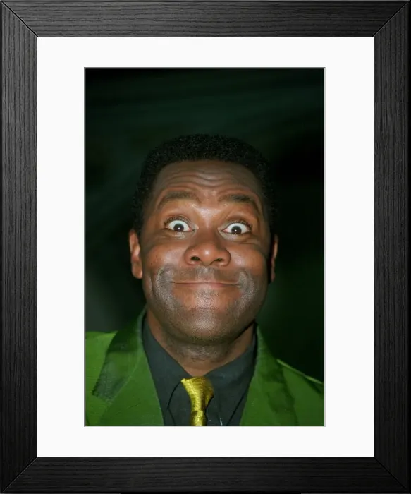 Framed Print : Lenny Henry Comedian / Actor September 98 At the London Transport Museum Framed Print : Lenny Henry Comedian / Actor September 98 At the London Transport Museum