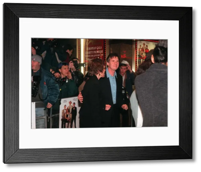 Framed Print : Michael Palin actor arrives for the film premiere of Fierce Creatures