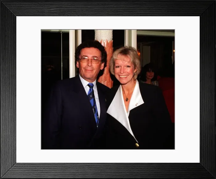 Framed Print : Actor Robert Powell with wife Barbara October 1997 At the Make A Wish fashion lunch Framed Print : Actor Robert Powell with wife Barbara October 1997 At the Make A Wish fashion lunch