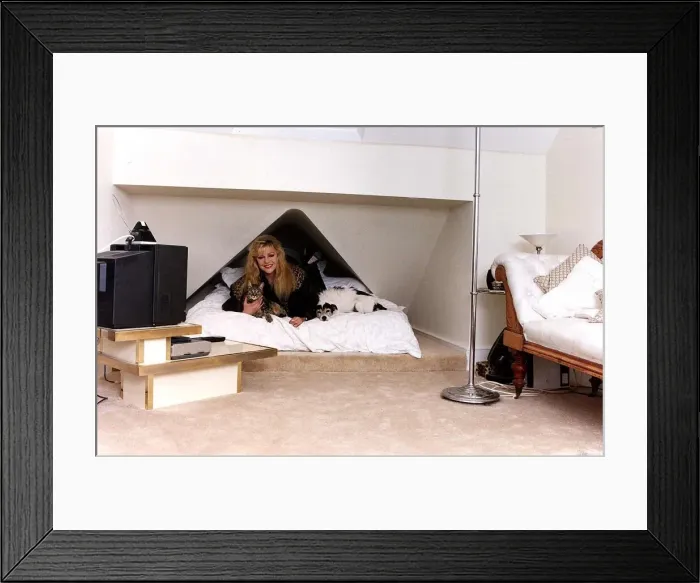 Framed Print : Stephanie Lawrence actress singer at home Framed Print : Stephanie Lawrence actress singer at home