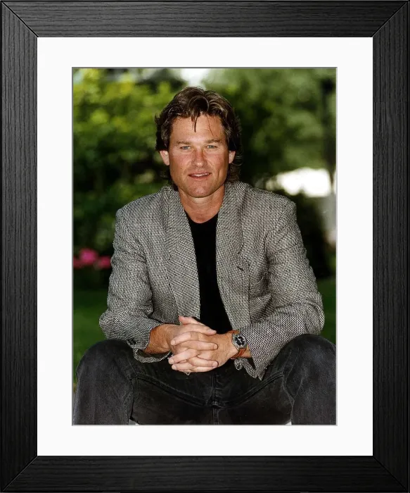 Framed Print : American actor Kurt Russell today at the Inn On The Park W1 Framed Print : American actor Kurt Russell today at the Inn On The Park W1