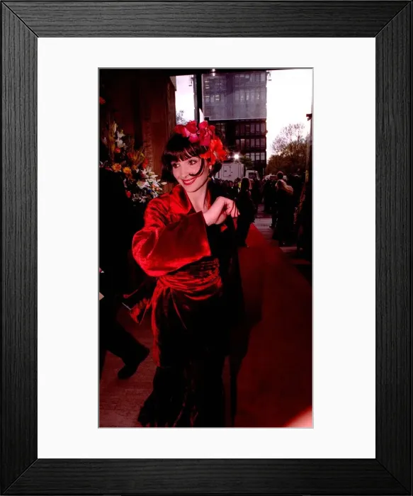 Framed Print : Actress Juliette Binoche arrives at the Bafta awards ceremony