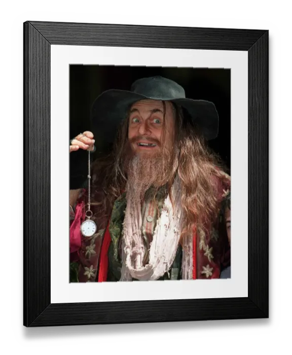 Framed Print : Barry Humphries Actor takes over as Fagin in the musical Oliver at the London Palladium
