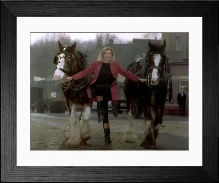 Framed Print : Claire King Actress who stars in Emmerdale Farm