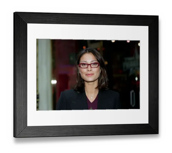 Framed Print : Melanie Sykes Actress February 98 Female Spectacle Wearer Of The Year