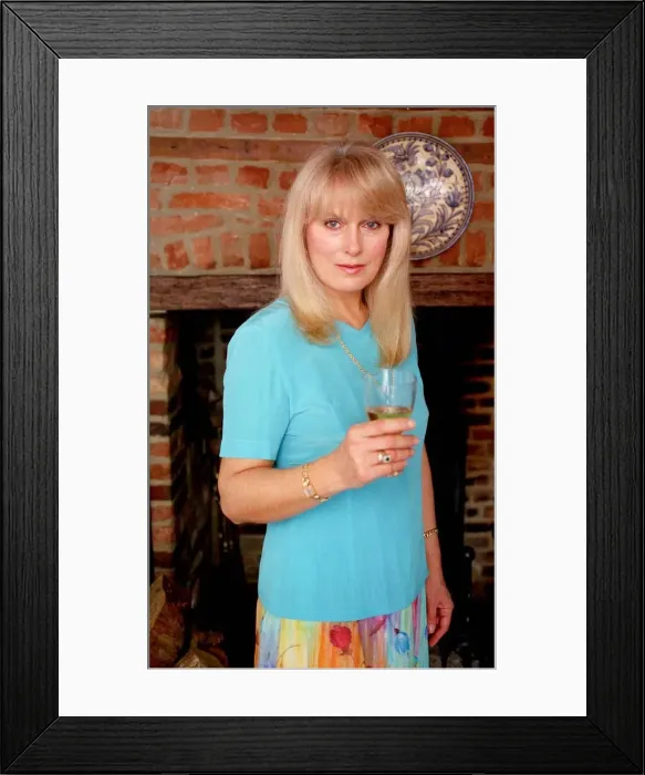 Framed Print : Mickey Scarfe Actress at home in Thetford, Norfolk