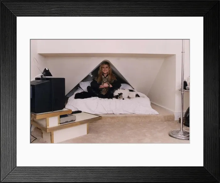Framed Print : Actress and singer Stephanie Lawrence at her home