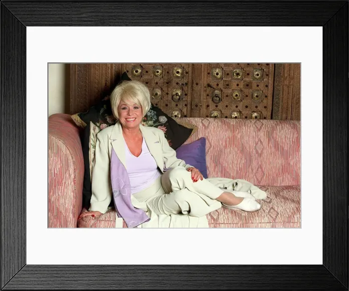 Framed Print : Barbara Windsor Actress October 1998 actress at home Framed Print : Barbara Windsor Actress October 1998 actress at home