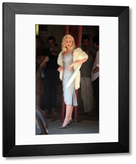 : Keeley Hawes actress as Diana Dors August 1998 On set during filming of new BBC : Keeley Hawes actress as Diana Dors August 1998 On set during filming of new BBC