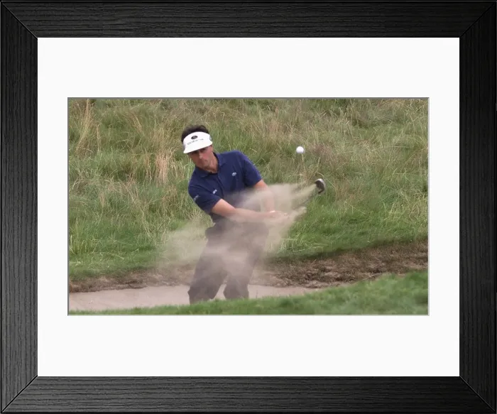 Framed Print : Jean Van de Velde plays from a bunker, but misfortune was just around the corner as he