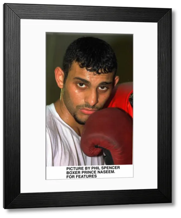 Framed Print : Prince Naseem boxing Framed Print : Prince Naseem boxing