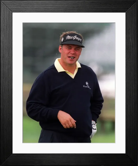 Framed Print : The cigar-smoking Darren Clarke of England at the 128th Golf Open at Carnoustie, Scotland Framed Print : The cigar-smoking Darren Clarke of England at the 128th Golf Open at Carnoustie, Scotland