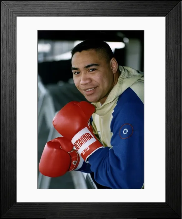 Framed Print : Esene Faimalo Rugby league player for Widnes and former boxer Framed Print : Esene Faimalo Rugby league player for Widnes and former boxer