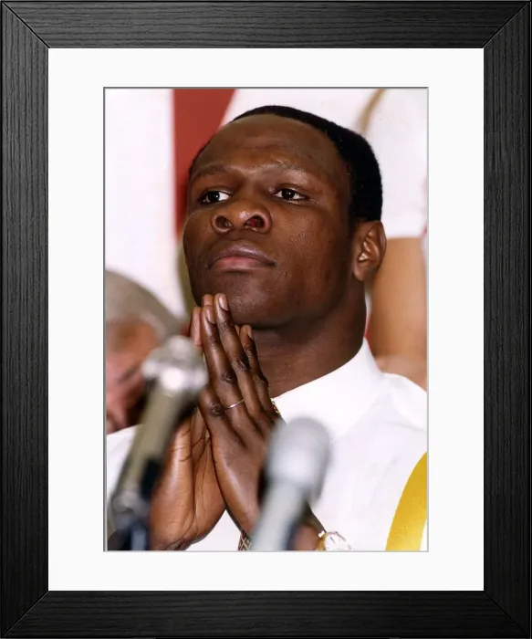 Framed Print : Chris Eubank Boxer Framed Print : Chris Eubank Boxer