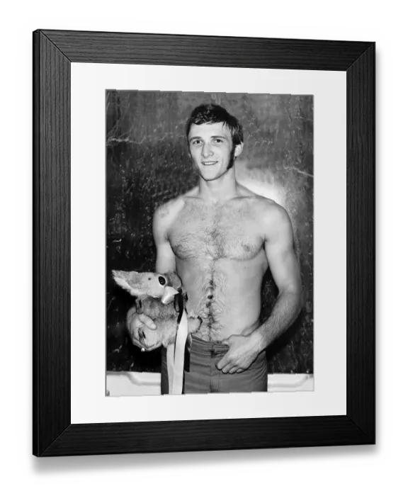 Framed Print : Steve Aczel Australian light heavyweight who fights Britains Maxie Smith for Framed Print : Steve Aczel Australian light heavyweight who fights Britains Maxie Smith for