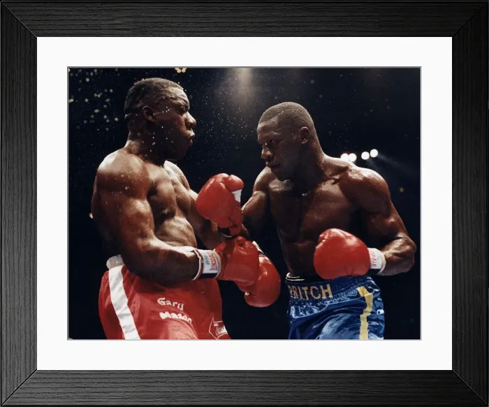 Framed Print : Gary Mason Boxer during fight with James Pritchard Framed Print : Gary Mason Boxer during fight with James Pritchard