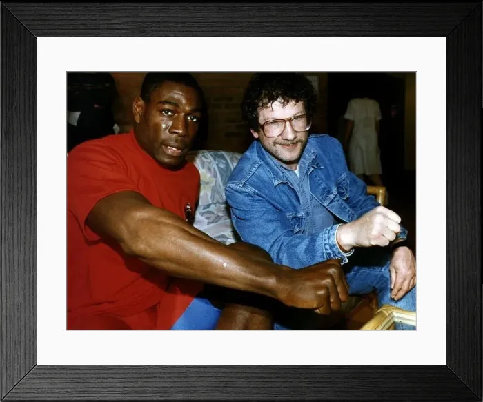: Frank Bruno Former WBC Heavyweight Champion with former boxer : Frank Bruno Former WBC Heavyweight Champion with former boxer