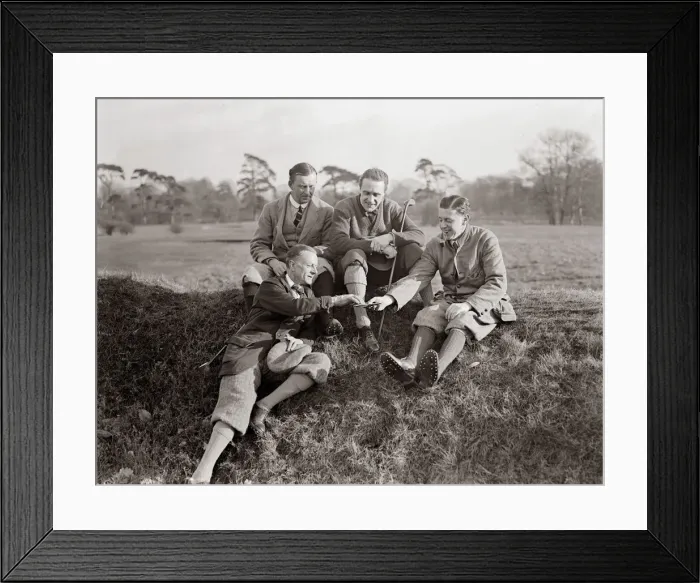 Framed Print : Pope Stampers and Owen Hares Golf May 1919 Ernest Graham and Arthur Heatherton