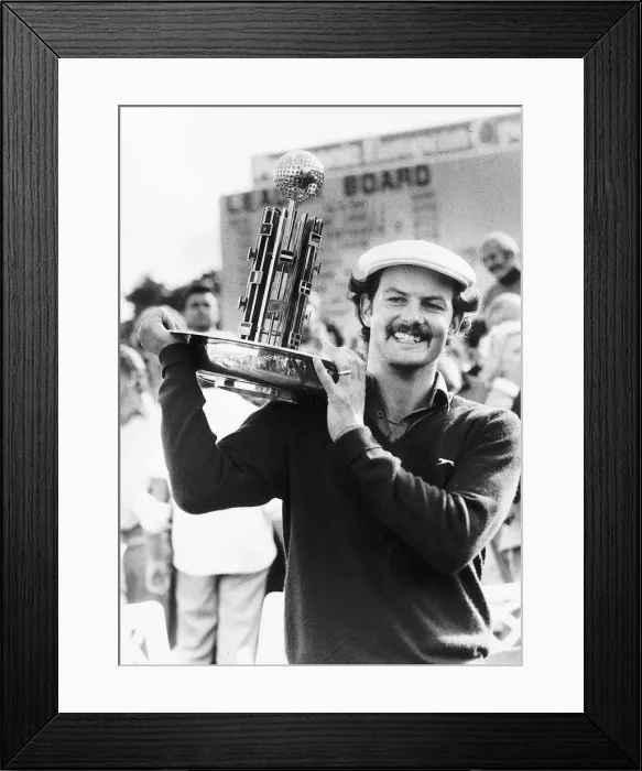 Framed Print : Gordon Brand Junior Golfer celebrates with the trophy after winning the Panasonic