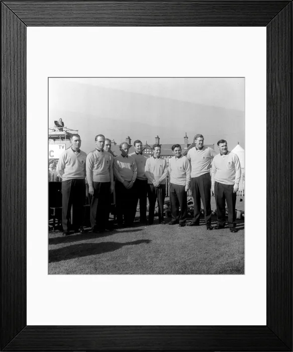 Framed Print : Golf - Ryder Cup - October 1961 The European Ryder Cup Team at the Royal Lytham Framed Print : Golf - Ryder Cup - October 1961 The European Ryder Cup Team at the Royal Lytham