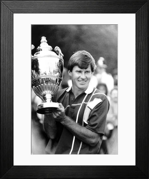 Framed Print : Nick Faldo Golf PGA Championship Wentworth May 1989