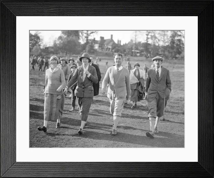 Framed Print : Mixed Foursomes Golf Tournament October 1923 Mrs A Macbeth, Miss J Wetresed Framed Print : Mixed Foursomes Golf Tournament October 1923 Mrs A Macbeth, Miss J Wetresed